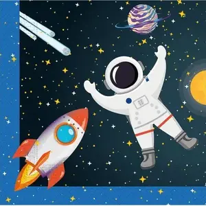 Papīra salvetes Procos Rocket Space one size — tematiski vienreizlietojamās salvetes