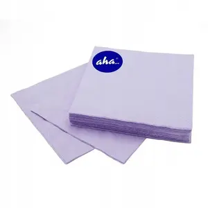 Paper napkins Aha 3-ply 33x33 cm, quarter-fold, 20 pcs, pastel lilac