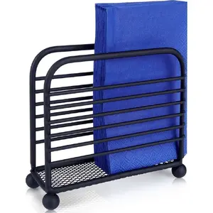 Metal napkin holder stand Vilde 139317, black loft design