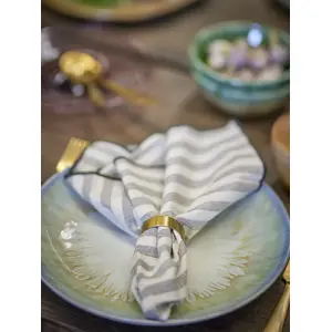 Table napkin holder Bloomingville Laurie in brass finish — decorative napkin stand