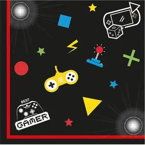 Paper napkins GoDan Gaming Party 33x33 cm 20 pcs