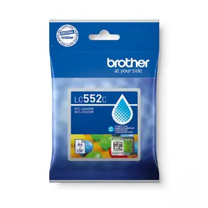 Картридж Brother LC552C — оригинальный циановый пигментный, 1 шт., ~550 стр.