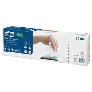 Paper napkin Staples Tork 10840, white, 330 x 216 mm