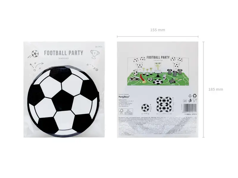 PartyDeco SPK10 paper napkins 270×270 mm Photo 2
