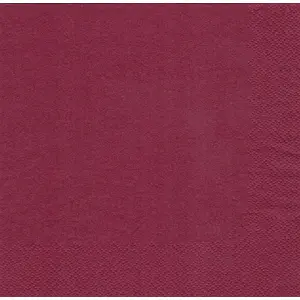 Paper napkins aha: AFH AHA 2-ply 1/4 fold 33×33 cm 250 pcs burgundy