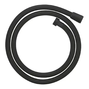 Flexible shower hose GROHE Silverflex TwistStop Black, 1 pc, anti-kink, twist-stop