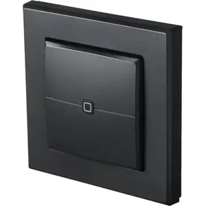 Light switch Homematic IP 159881A0 — anthracite, button control, battery (AAA), IP20, 86×86×19 mm
