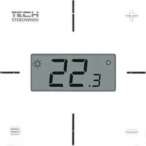 Room Thermostat TECH R-8X mechanical wireless black