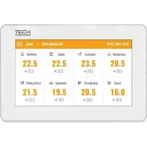 Wall-mounted wireless control panel TECH M-8 N for L-8 power strip (flush mount) white