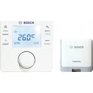 Wireless controller set Bosch CR110RF with Control‑Key module K10RF for 868 MHz radio communication between boiler and CR110RF