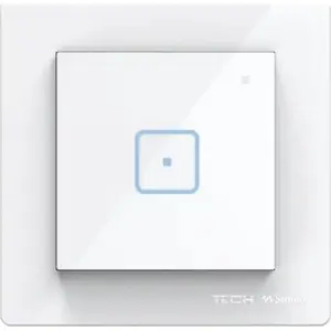 Single-pole wireless wall switch TECH-STEROWNIKI FS-01 white