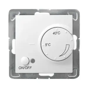 Wall-mounted thermostat Ospel RTP-1YN/m/00, white, 230 V, IP20, 71×71×52 mm