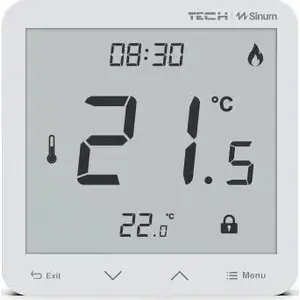 Wired room thermostat TECH-STEROWNIKI R-S3 white (MPN R-S3 WG.23.0057)