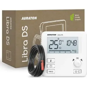 Терморегулятор AURATON Libra DS — электронный комнатный контроллер температуры (AUR00LBR000DS)