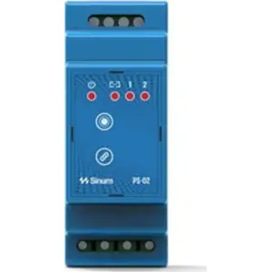 DIN-rail Wired Relay Module TECH-STEROWNIKI PSZ-02M, blue — single-channel relay for control panels