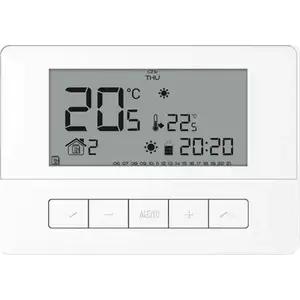 Wired room thermostat TECH T-4.1 white — basic temperature regulator, wall-mounted