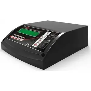 Controller TECH ST28 SIGMA for solid-fuel boiler — fan, CO and DHW pump control, automatic fan speed regulation, black