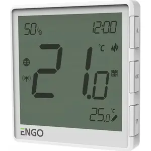 Iebūvējams interneta temperatūras regulators Engo EONE230W ZigBee 230V balts