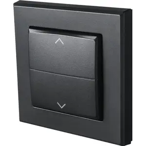 Cover for electrical switch Homematic IP 156171A0, grey, 86×86×16 mm