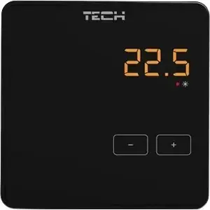 Wireless room thermostat TECH R-8Z black (works with L-8) model TSSTR8ZBK