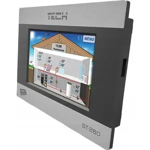 Room controller TECH ST-280 with RS communication, black