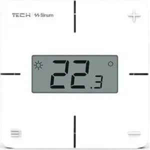 Wired room thermostat TECH-STEROWNIKI R-S1 (white) – wall-mounted temperature controller