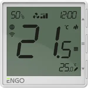 Engo EFAN-230W встроенный Wi‑Fi регулятор для фанкойлов, белый, 230V