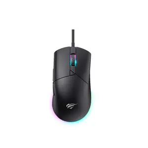 Игровая мышь HAVIT MS1038 — амбидекстрная, оптическая, 8000 DPI, 7 кнопок, USB Type-A, черная