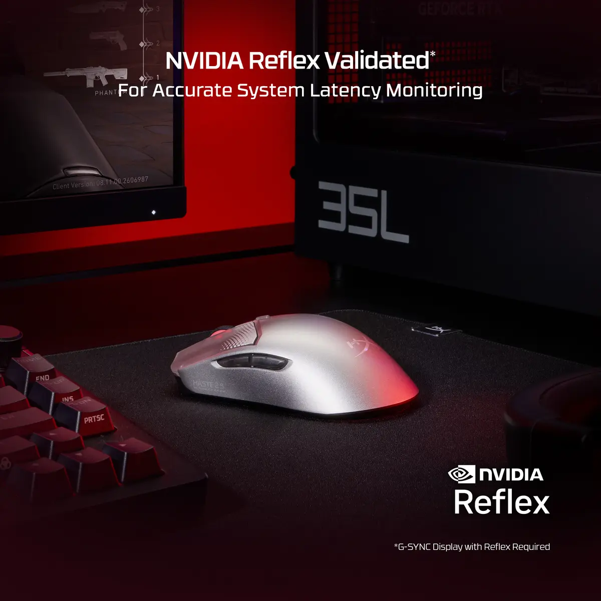 HyperX Pulsefire Haste 2 S Navy bezvadu spēļu pele Photo 10