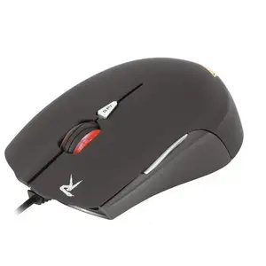 Spēļu pele GAMDIAS OUREA, labrocīga, optiskā 2500 DPI, USB Type-A, 6 pogas, melna