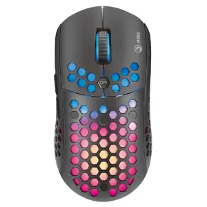 Игровая мышь Marvo M399 — оптическая, 6400 DPI, USB Type-A, 6 кнопок, чёрная, многоцветная подсветка