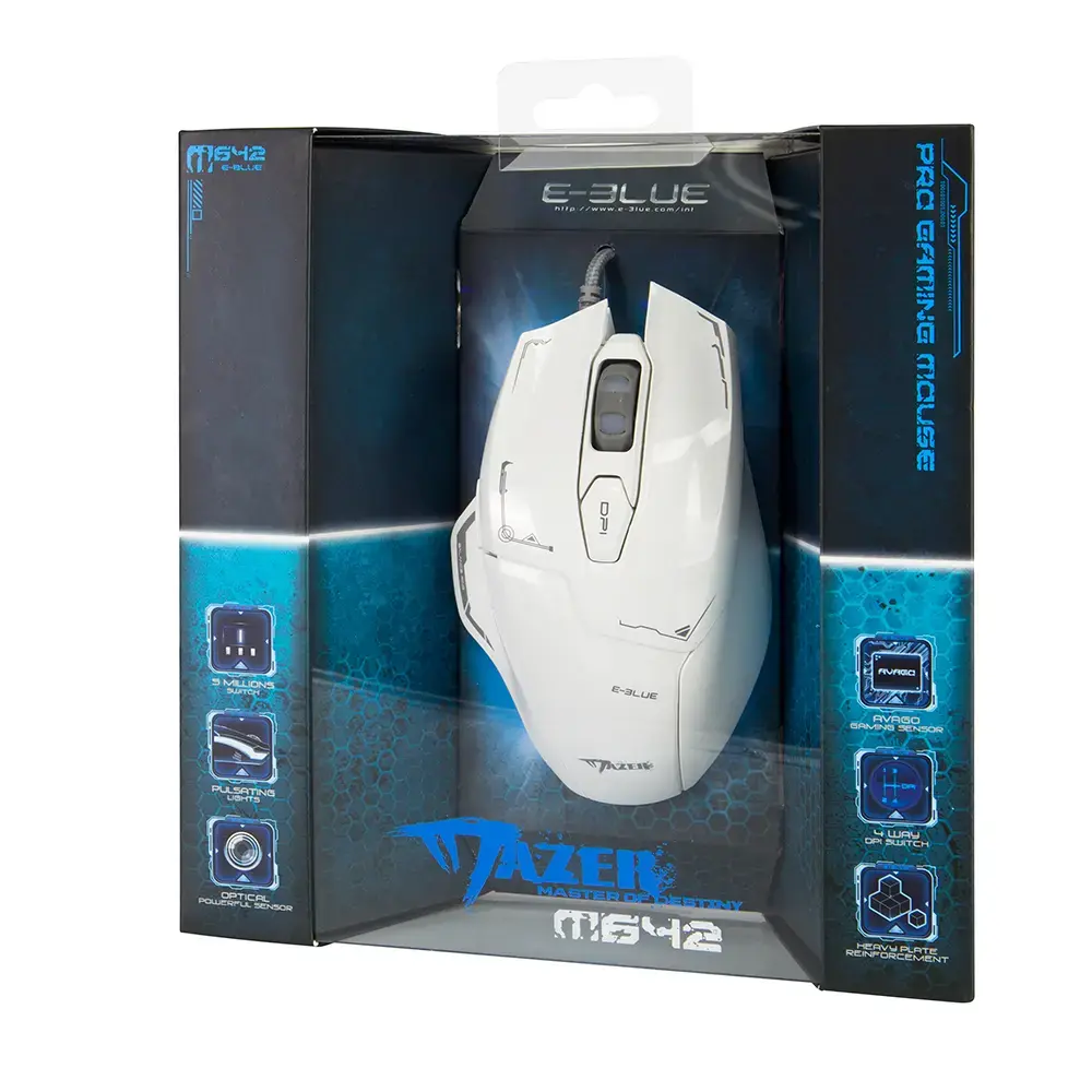e-blue M642 игровая мышь — правая, 2500 DPI Photo 2