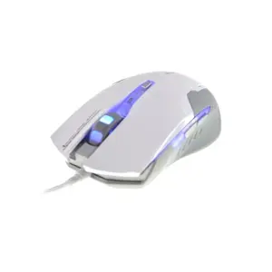 Игровая мышь e-blue Auroza G — правая, оптическая 3000 DPI, USB Type-A, 6 кнопок, бело‑серая
