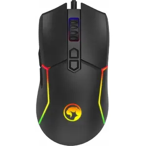 Проводная оптическая игровая мышь Marvo M655, 12000 DPI, 7 кнопок, USB, подсветка, чёрная