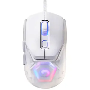 Игровая мышь Marvo FIT LITE G1 — Амбидекстрочная, оптическая 1200 DPI, USB Type-A, 7 кнопок, белая