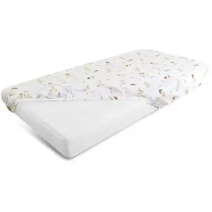 Kokvilnas pārvalks ar gumiju Multitex 60x120x10 cm — iegultā gultas veļa bērnu matračiņam