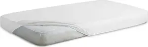 Protective Fitted Sheet Multitex 80 x 200 cm Frotte with Elastic - model TM0326_01