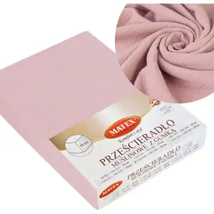 Fitted Sheet Matex MUSLIN 160 x 200 cm with Elastic — Matex TM0163_12