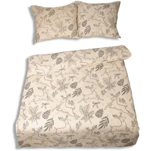 Bed linen set Multitex flannel 160x200 cm duvet cover, 1 pillowcase 70x80 cm, 2 pillowcases 70x80 cm