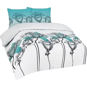 Duvet Cover Set Matex Pościel 220 x 200 3-piece Cotton Flannel 70