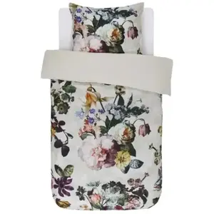 Duvet Cover Essenza Fleur Ecru 140x200 cm with Pillowcase 60x63 cm
