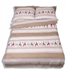 Bedding set Multitex flannel 220x200 cm duvet cover, 2 pillowcases 70x80 cm