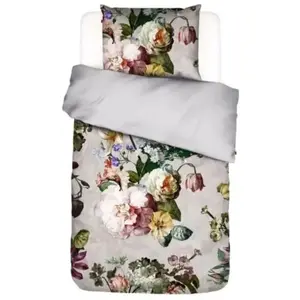 Duvet Cover Essenza Fleur Grey 140x200 cm with Pillowcase 60x63 cm