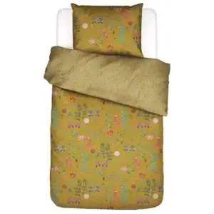 Duvet cover set Essenza Essenza Marigold Kwiat ochrowy 140x200 + 60x63 cm