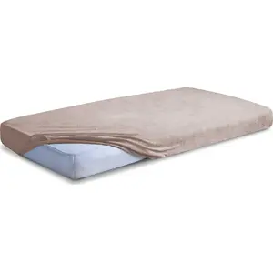 Fitted Terry Sheet Matex MATEX 140x70 cm Beige