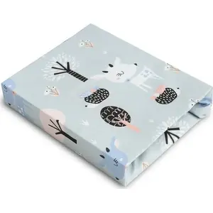 Gultas veļa ar gumiju Sensillo PRZEŚCIERADŁO DRUKOWANE JELONKI 60x120 cm
