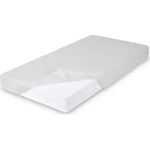 Fitted Sheet Multitex Bamboo Gray 70x140 cm - Baby/Crib Bed Linen