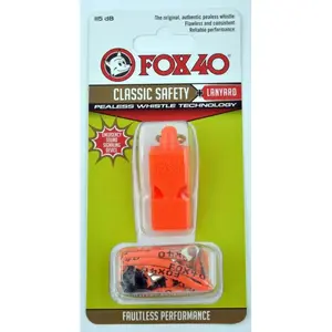 Švilpe Fox40 Classic 40 ar oranžu auklu — Fox40 9903-0308