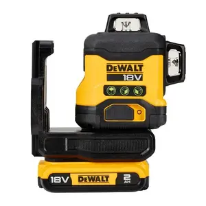 Line level DeWalt DCLE34031D1-QW — 40 m range, ±3 mm/m accuracy, 360° horizontal, IP54, 18V 2Ah battery