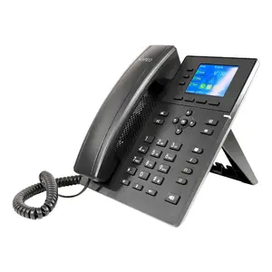 IP-телефон AGFEO T 17 SIP — 3 линии, ЖК-дисплей 320×240, PoE, справочник 1000 контактов, чёрный